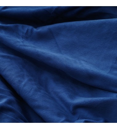 Luxury Super Soft Striped Blue Rabbit Fur Throw Blanket Warm Minky Plush Blanket For Couch Sofa Bed Living Room
