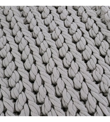 chunky knit square decorative pillow knitted throw cushion handmade pillow